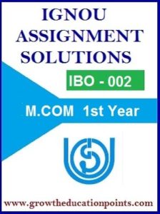 IBO-02 International Marketing Management | Ignou Solved Assignment 2021-22