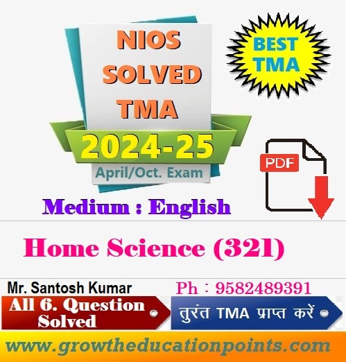 Home Science 321 solved tma