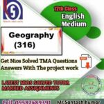 Nios Solved Assignment Geography (316)