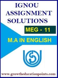 MEG-11 AMERICAN NOVEL SOLVED ASSIGNMENT IN ENGLISH 2021-22