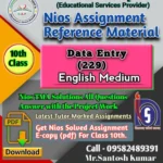 Data Entry 229 Nios solved assignment pdf