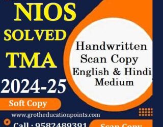 Nios class 12 tma solved pdf 2024 25 Computer Science (330)